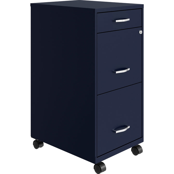 Image of Nusparc File Organizer, 3-Drawer, B/F/F, 14-1/4"x18"x29-1/2", Navy