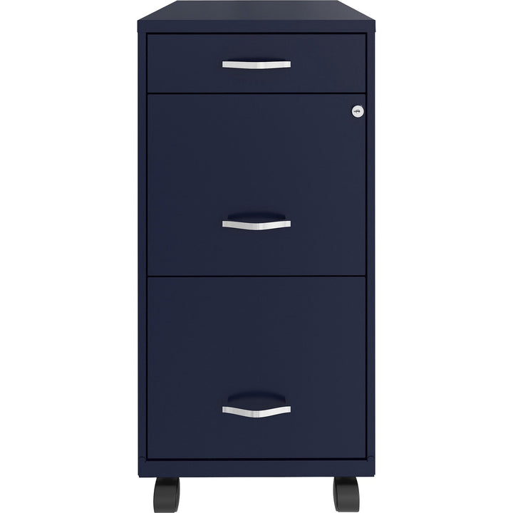 Image of Nusparc File Organizer, 3-Drawer, B/F/F, 14-1/4"x18"x29-1/2", Navy