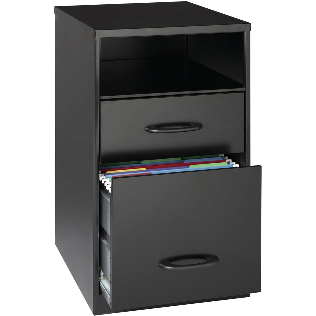 Image of Nusparc File Organizer, 2-Drawer, 14-1/4"x18"x24-1/2", Black