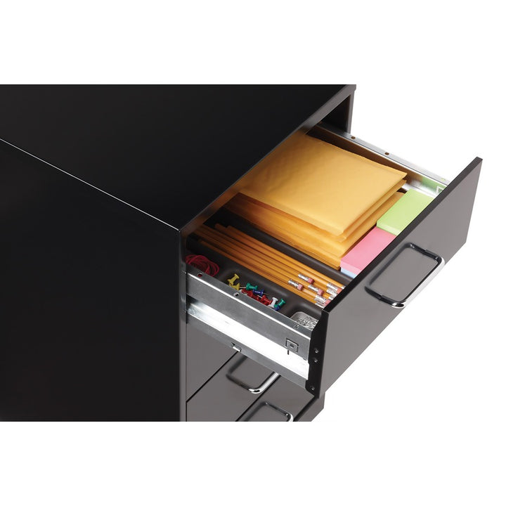 Image of Nusparc Storage Cabinet, Mobile, 4-Drawer, 14-1/4"x18"x26-1/2", BK