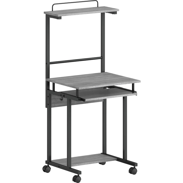 Image of NuSparc WS100AMWC Mobile Computer Workstation w/Keybrd Tray