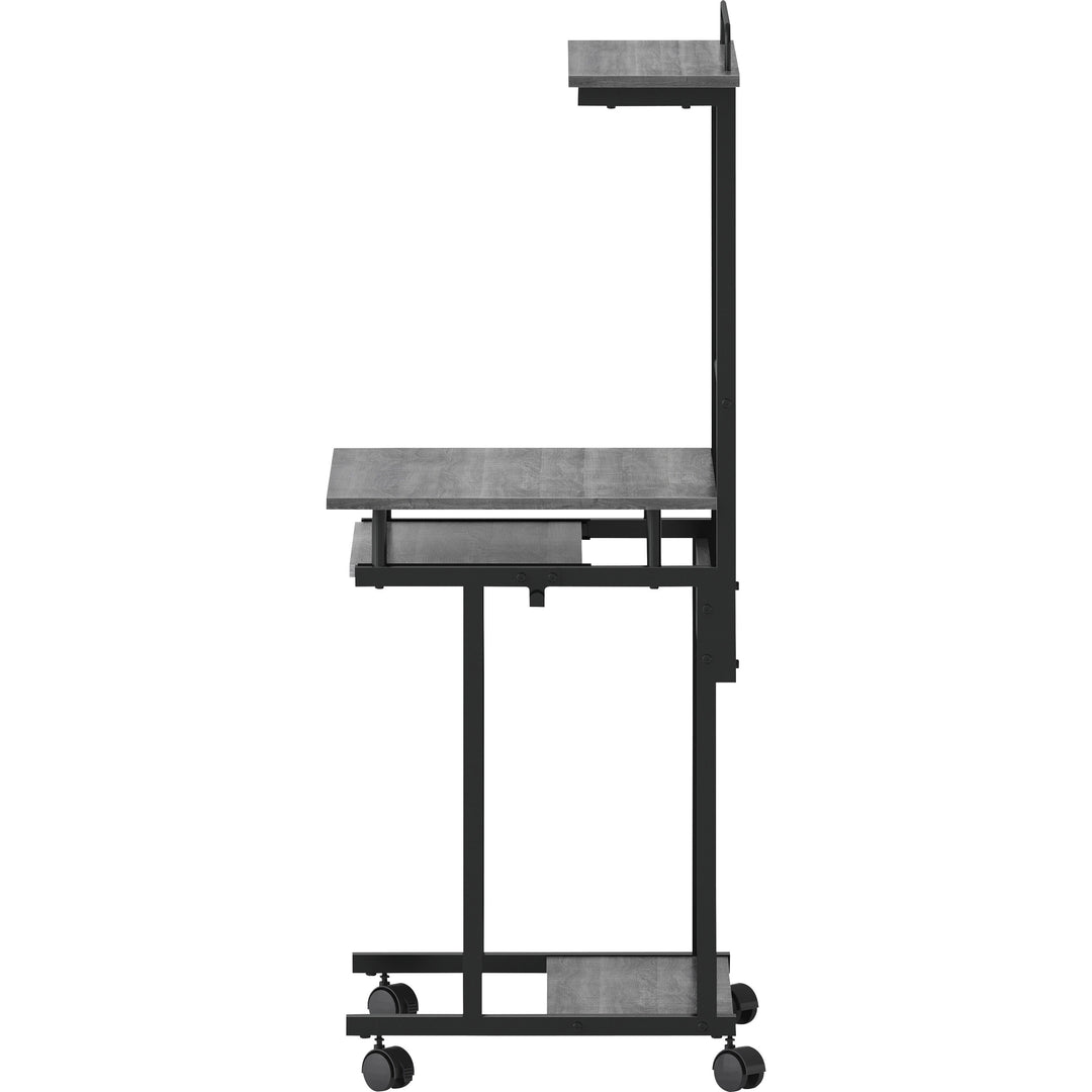 Image of NuSparc WS100AMWC Mobile Computer Workstation w/Keybrd Tray