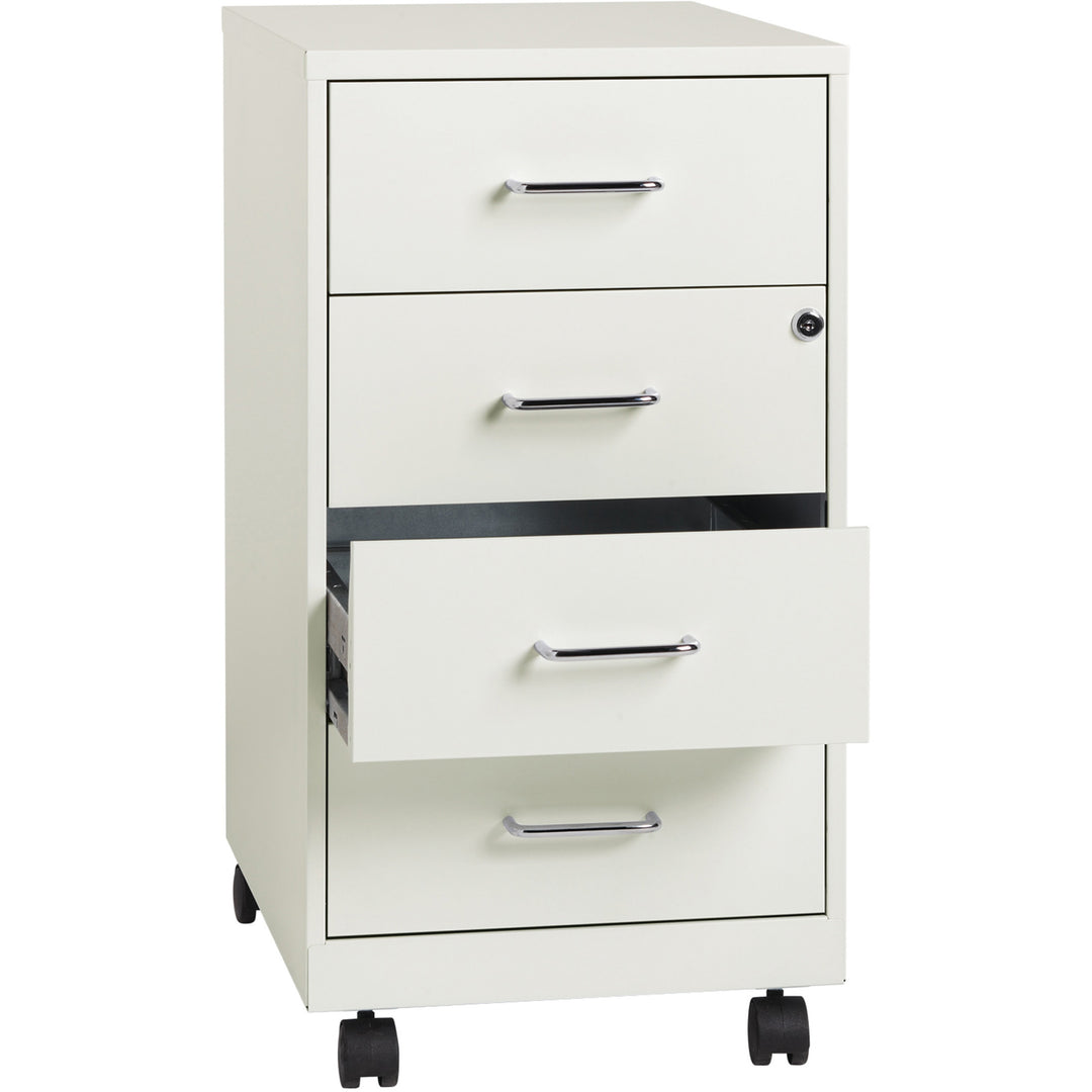 Image of Nusparc Storage Cabinet, Mobile, 4-Drawer, 14-1/4"x18"x26-1/2", WE