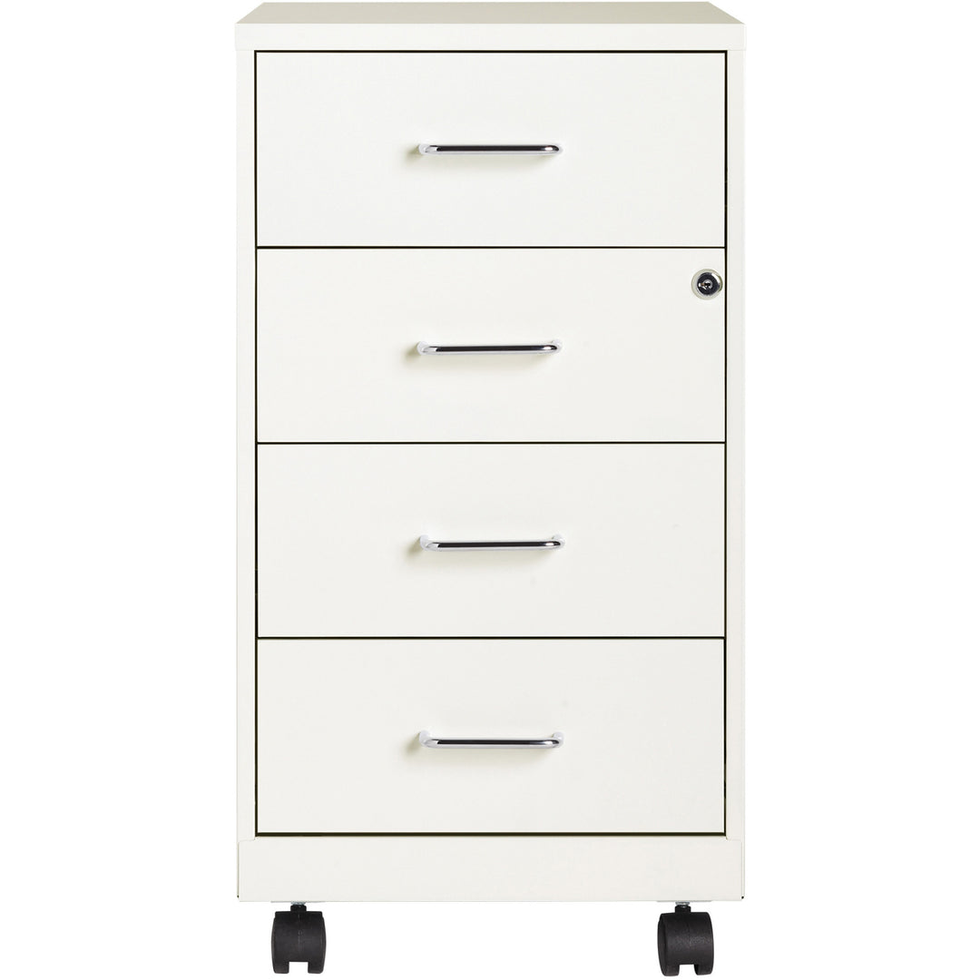 Image of Nusparc Storage Cabinet, Mobile, 4-Drawer, 14-1/4"x18"x26-1/2", WE