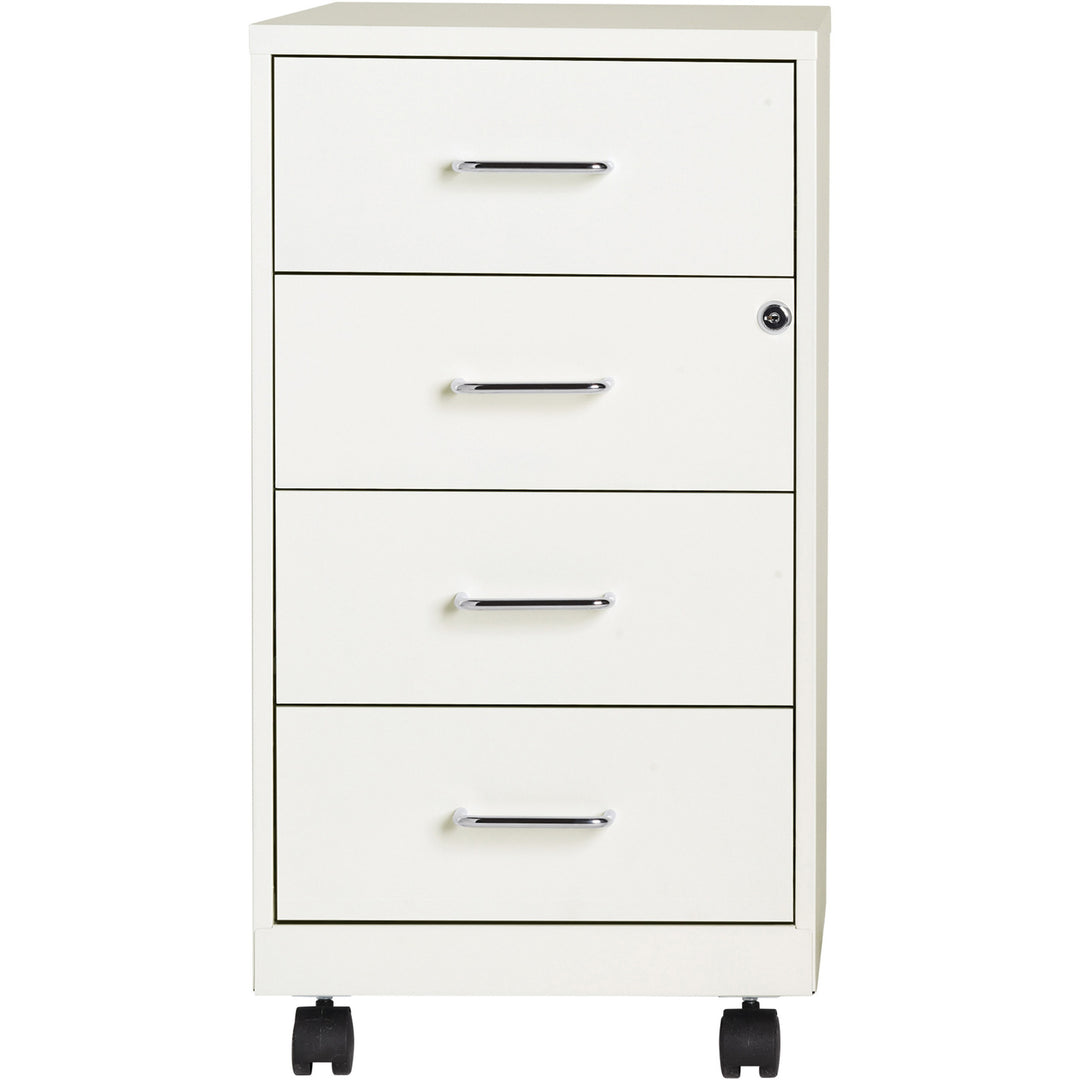 Image of Nusparc Storage Cabinet, Mobile, 4-Drawer, 14-1/4"x18"x26-1/2", WE