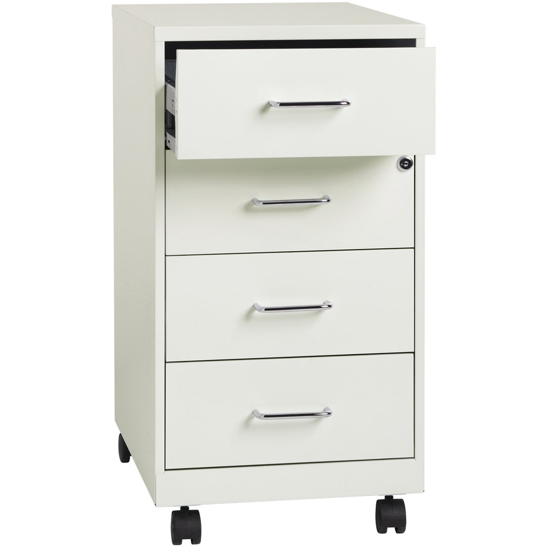 Image of Nusparc Storage Cabinet, Mobile, 4-Drawer, 14-1/4"x18"x26-1/2", WE