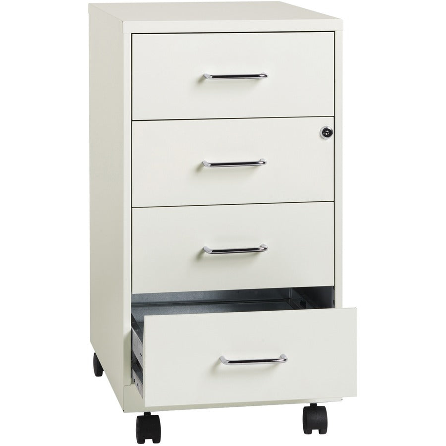 Image of Nusparc Storage Cabinet, Mobile, 4-Drawer, 14-1/4"x18"x26-1/2", WE