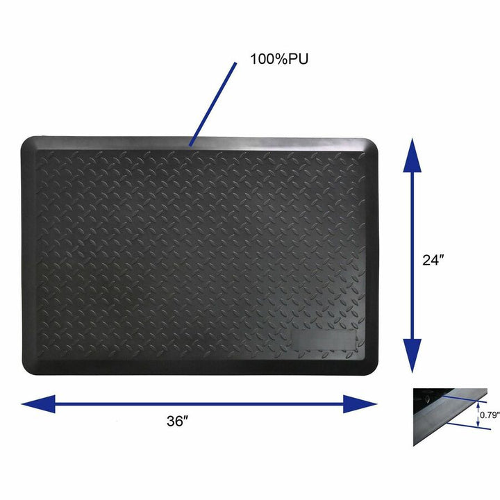 Image of Lorell Mat,f/Workstation,Standing,24"x36",BK
