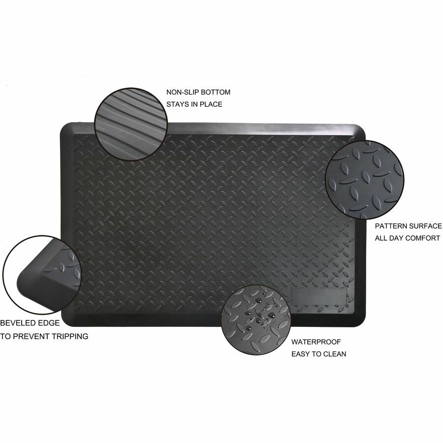 Image of Lorell Mat,f/Workstation,Standing,24"x36",BK