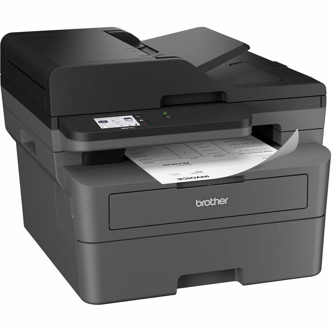 Image of Brother Printer,Scan/Copy/Fax,w/Toner,16-1/10"x15-7/10"x12-1/2",GY