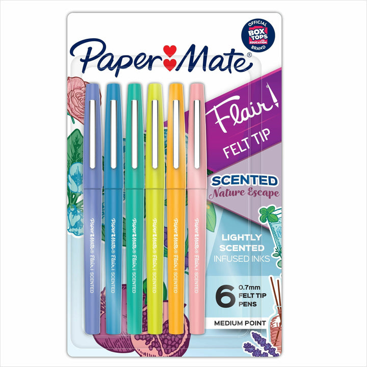 Image of Paper Mate® Pens,Flair,Scented,Nature Escape,6/PK,AST