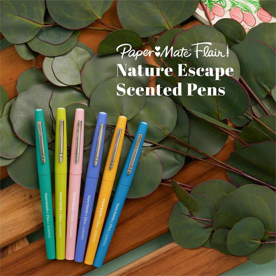 Image of Paper Mate® Pens,Flair,Scented,Nature Escape,6/PK,AST