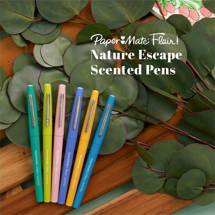 Image of Paper Mate® Pens,Flair,Scented,Nature Escape,6/PK,AST
