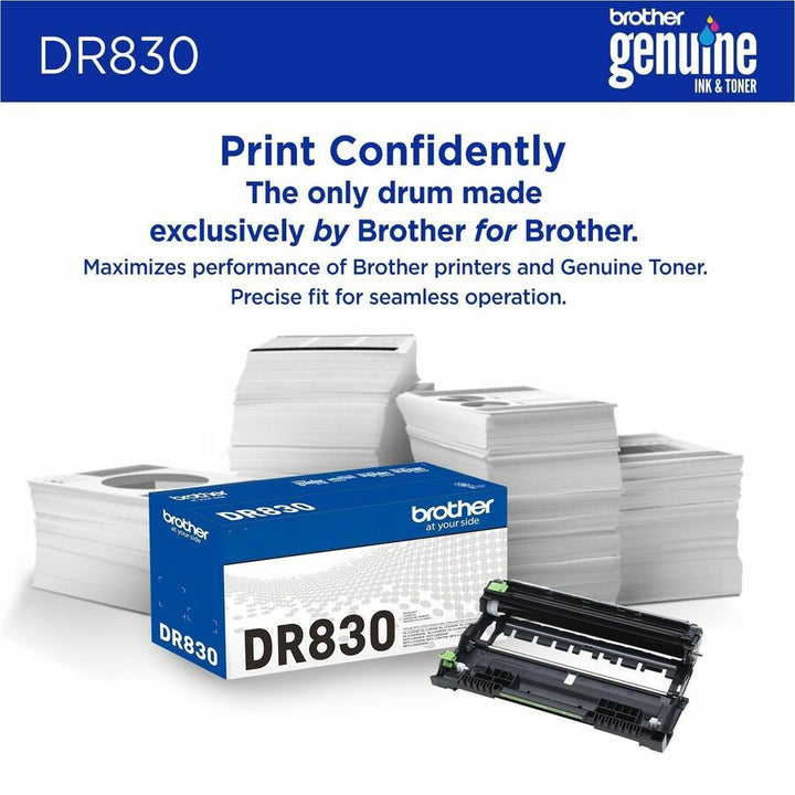 Image of Brother DR830 Drum Unit, Laser Print Technology, 15000 Pages, Black, 1 Each