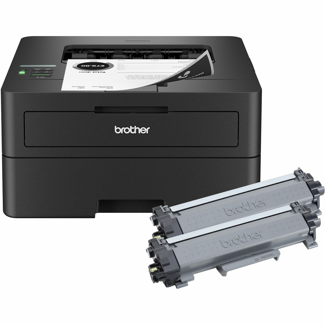 Image of Brother Printer,Wireless,Monochrome,XL Toner,14"x14-1/5"x7-1/5",BK