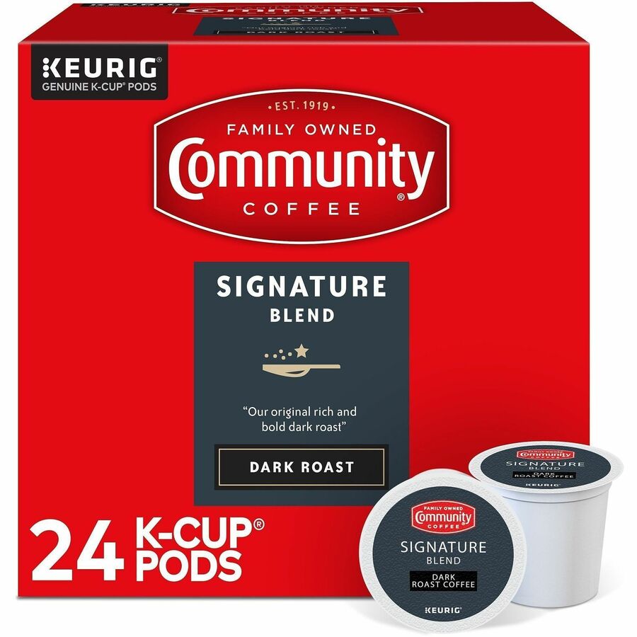 Image of Green Mountain Coffee 64042 Signature Blend Coffee, Compatible with Keurig 2 Brewer, Dark, 24 K-Cup, K-Cup, Signature Blend, Arabica, 24 / Box