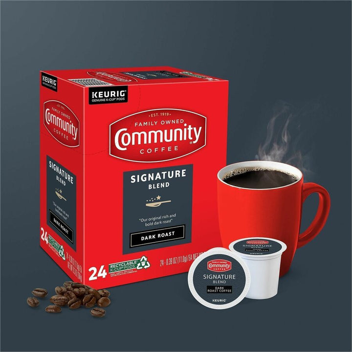 Image of Green Mountain Coffee 64042 Signature Blend Coffee, Compatible with Keurig 2 Brewer, Dark, 24 K-Cup, K-Cup, Signature Blend, Arabica, 24 / Box