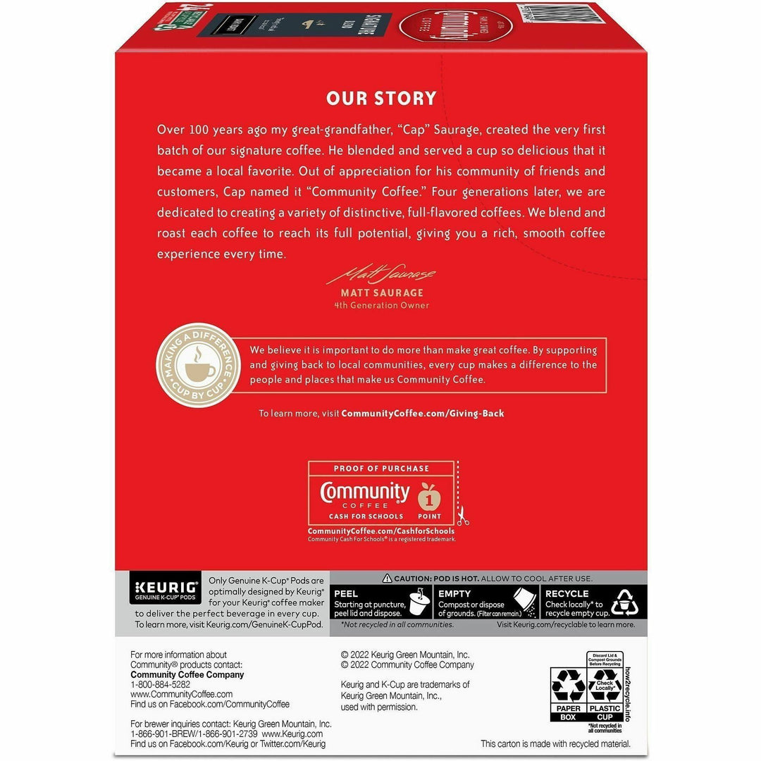 Image of Green Mountain Coffee 64042 Signature Blend Coffee, Compatible with Keurig 2 Brewer, Dark, 24 K-Cup, K-Cup, Signature Blend, Arabica, 24 / Box