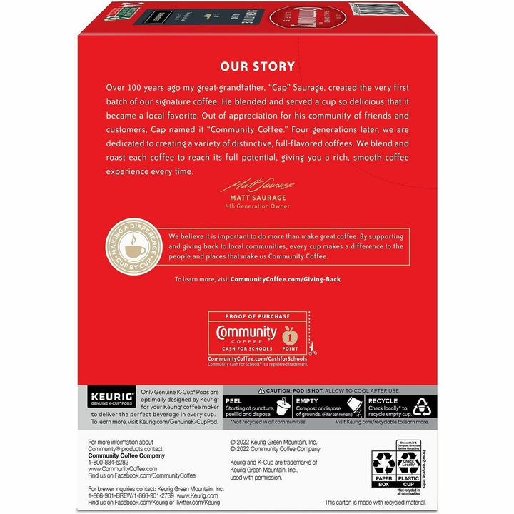 Image of Green Mountain Coffee 64042 Signature Blend Coffee, Compatible with Keurig 2 Brewer, Dark, 24 K-Cup, K-Cup, Signature Blend, Arabica, 24 / Box