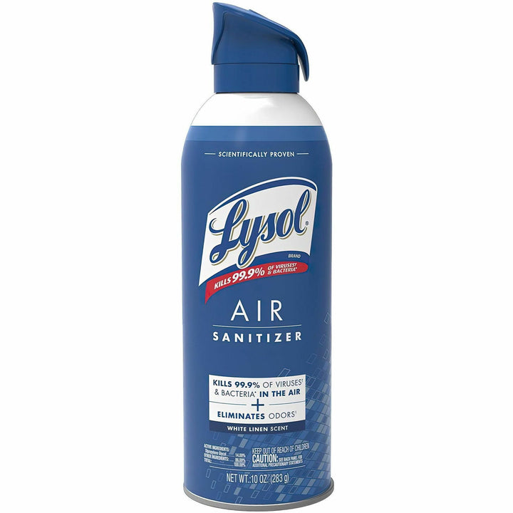 Image of Lysol 99351 Linen Scent Air Sanitizer, Spray, 10 fl oz (0.3 quart), White Linen, Antimicrobial, Odor Neutralizer, 1 Each