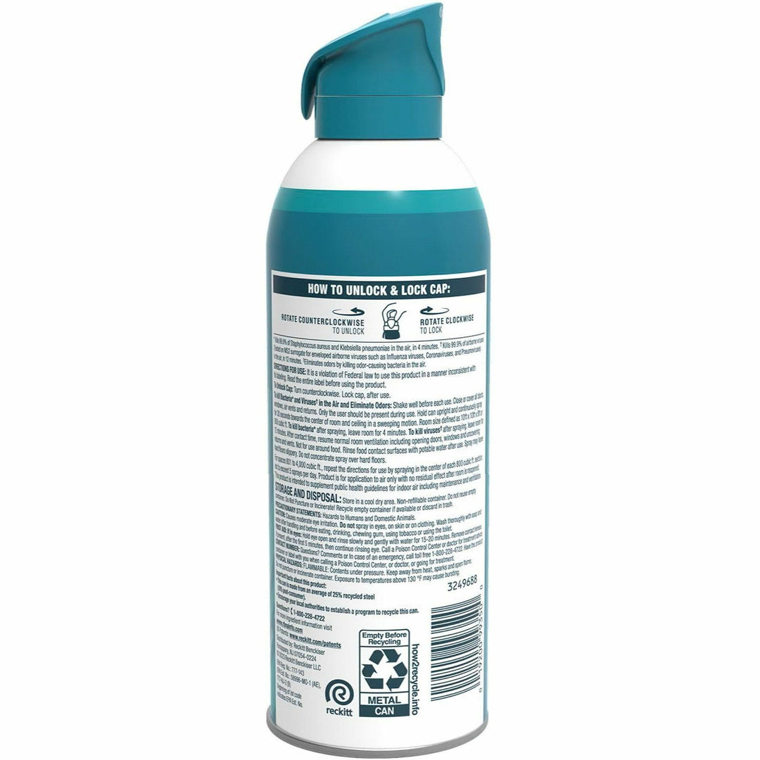 Image of Lysol 99350 Air Sanitizer, Spray, 10 fl oz (0.3 quart), Simple Fresh, Antimicrobial, Odor Neutralizer, 1 Each