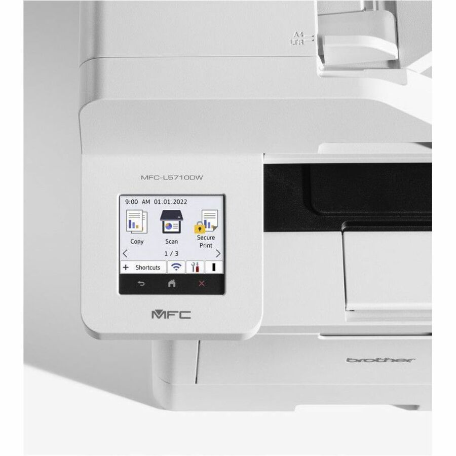 Image of Brother Printer,Copy/Scan/Fax,Monochrome,Laser,16.4"x18.1"x17.6",GY