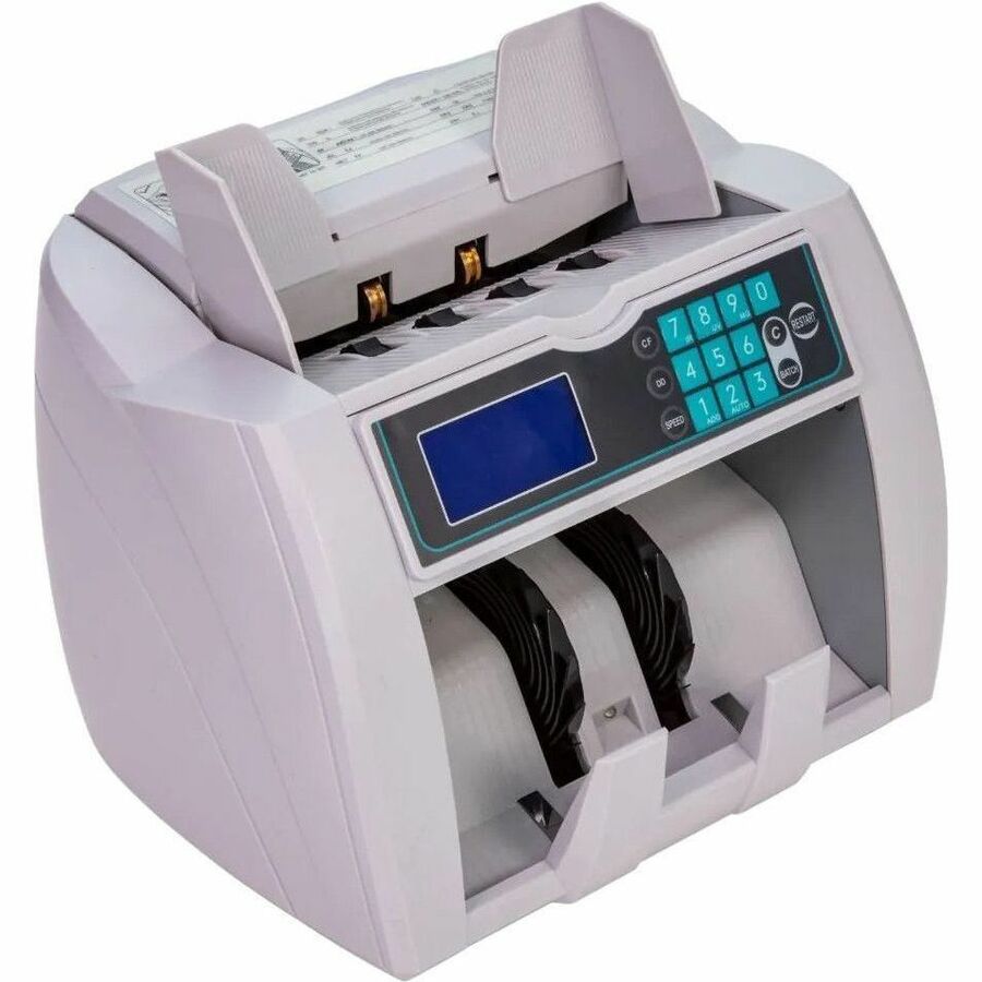 Image of CONTROLTEK® Bill Counter with Counterfeit Detection, 1,900 Bills/min, 10 x 13.6 x 11.6, White