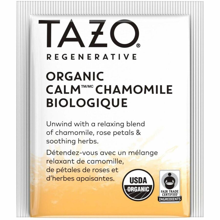 Image of Tazo 00354 Regenerative Organic Calm Chamomile, Caffeine-free, 16/Box, 16 / Box