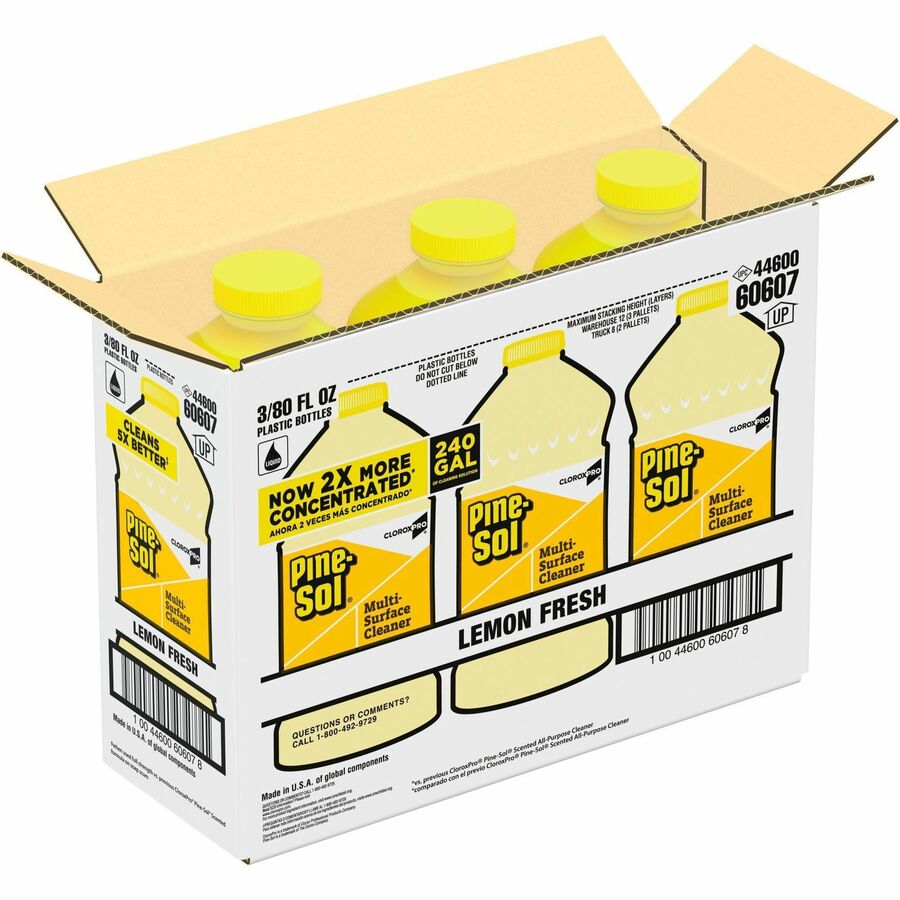 Image of Clorox® Cleaner,Multi-surface,Lemon Fresh,Conc,80oz,3/CT,YW