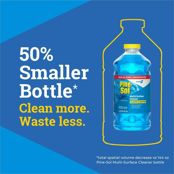 Image of Clorox® Cleaner,Multi-surface,Sparkle Wave,Conc,80oz,3/CT,BE