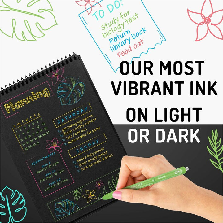 Image of Paper Mate® InkJoy Gel Bright Gel Pen, Retractable, Medium 0.7 mm, White Ink, White Barrel, 3/Pack