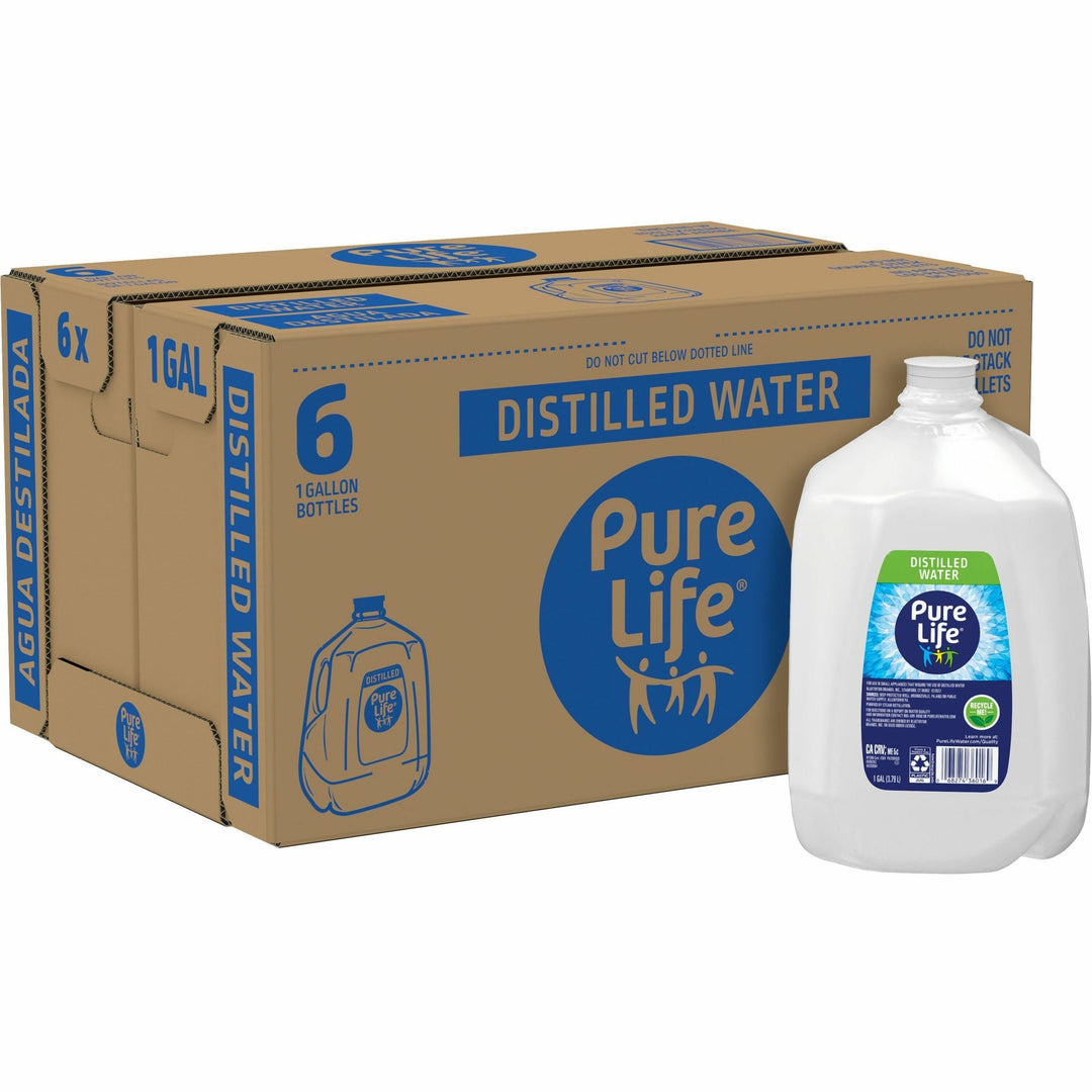 Image of Pure Life 12532472 Distilled Water, 127.82 fl oz (3.78 L)Bottle, 6 / Carton