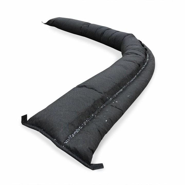 Image of Absorbent Specialty Products Flood Barriers,4 Gallon/32 lb Cap,5'Lx3.5"H,16/CT,Black
