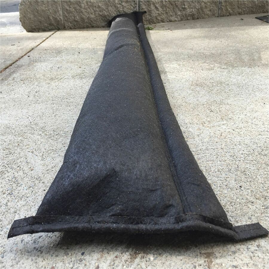 Image of Absorbent Specialty Products Flood Barriers,14 Gallon/108 lb Cap,17'Lx3.5"H,5/CT,Black