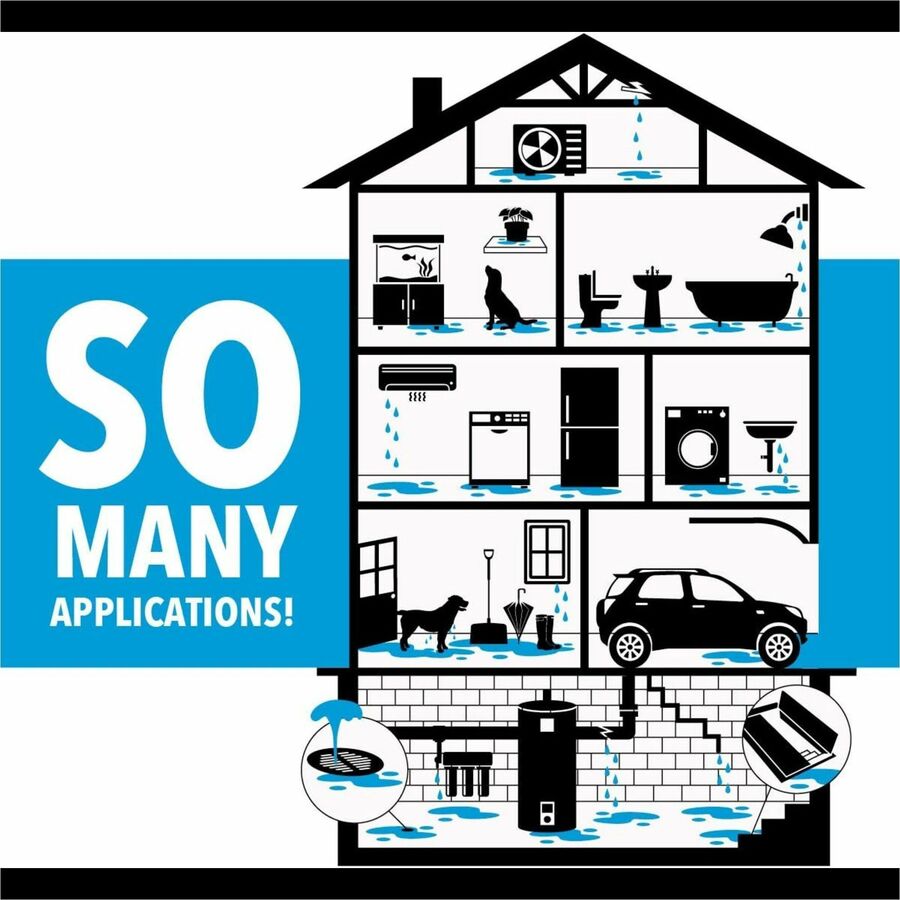 Image of Absorbent Specialty Products Dams,f/Floodwater,Gel Interior,10'Lx2.5"H,12/CT,Orange