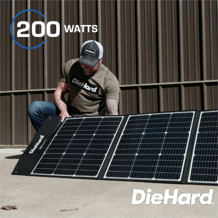 Image of ESM Solar Panel,200 Watt,20Volt,9.8' Cable,31-1/2"x126",Rich BK