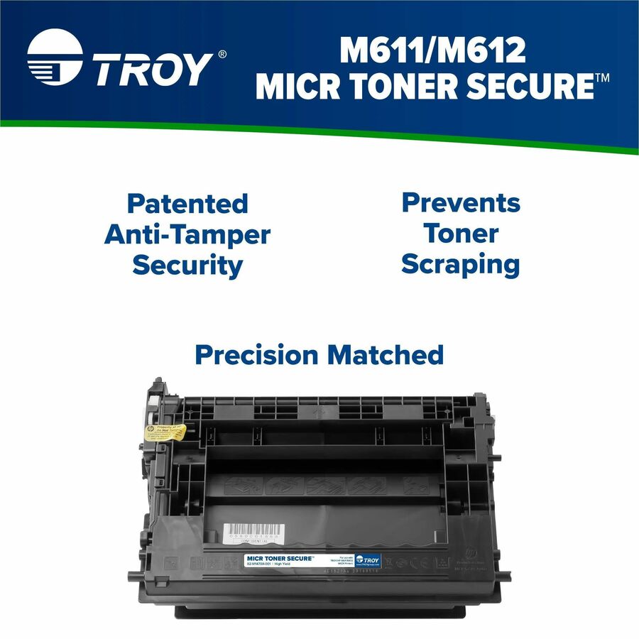 Image of TROY® 02w1470x001 147x High-Yield Micr Toner, Alternative For Hp W1470x, Black