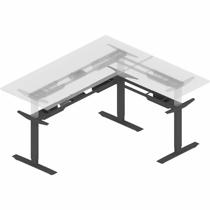 Image of Lorell Base,Sit-Stand,2-Tier Leg,41.9"-51.6"Wx26.4"Dx26.6"-45"H,BK