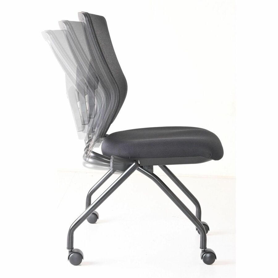Image of Lorell Chair,Training,Nestable,19-1/2"x19-5/16"x37",2/CT,Black