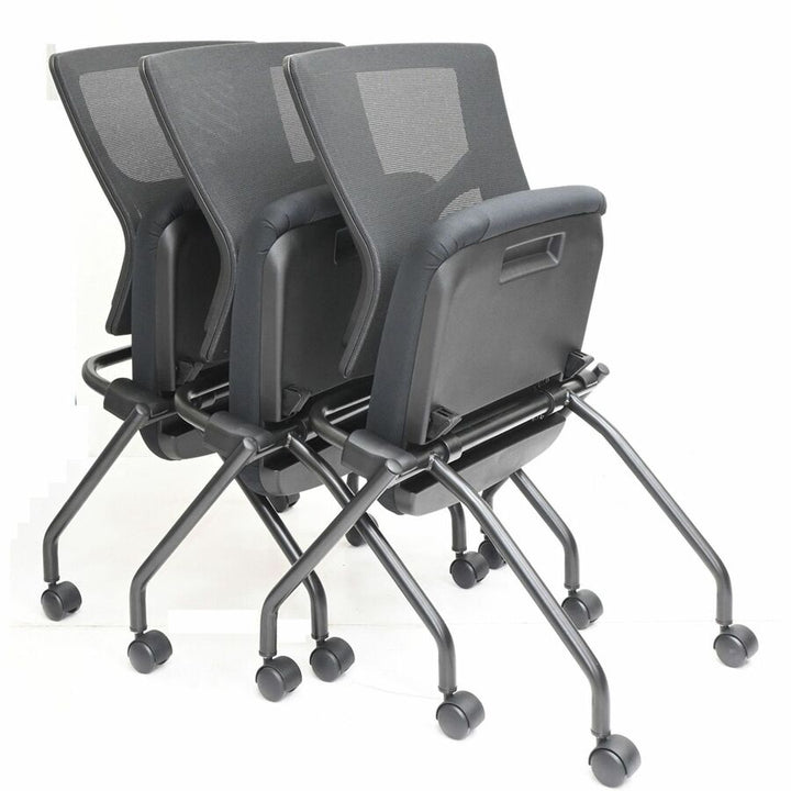 Image of Lorell Chair,Training,Nestable,19-1/2"x19-5/16"x37",2/CT,Black
