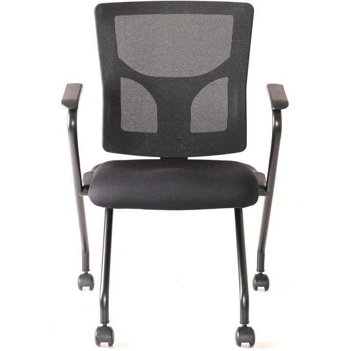 Image of Lorell Chair,w/Arms,Training,Nestable,19-1/2"x19-5/16"x37",2/CT,BK