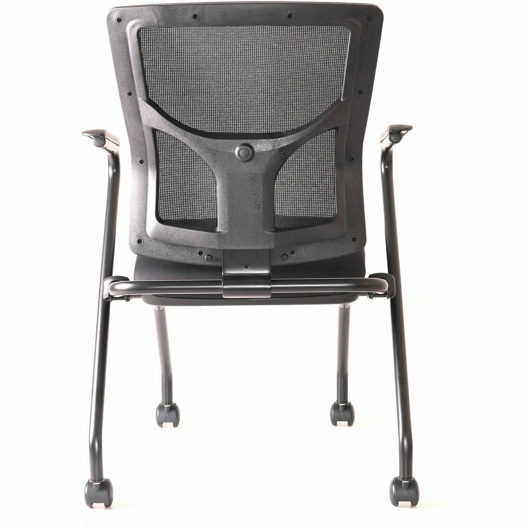 Image of Lorell Chair,w/Arms,Training,Nestable,19-1/2"x19-5/16"x37",2/CT,BK
