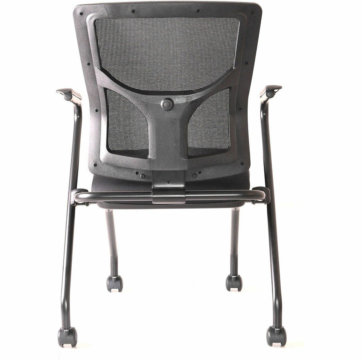 Image of Lorell Chair,w/Arms,Training,Nestable,19-1/2"x19-5/16"x37",2/CT,BK