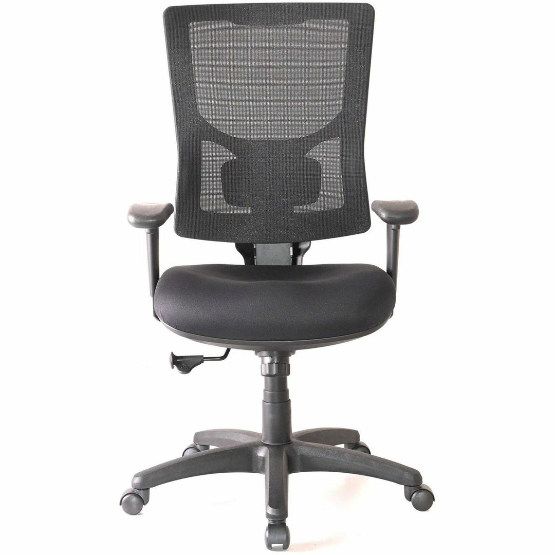 Image of Lorell Hi-Back Chair,Mesh Back,20-7/8"x20-1/2"x40-1/2"-44",BK