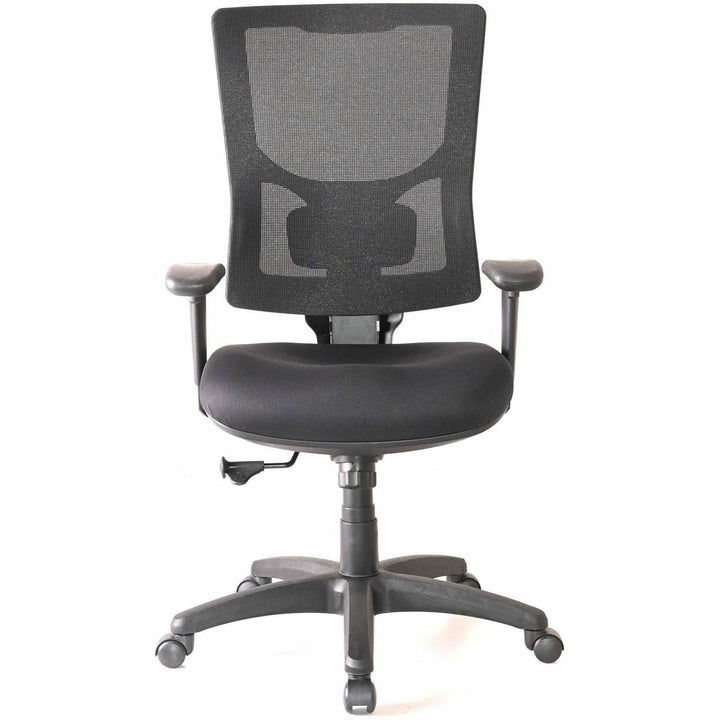 Image of Lorell Hi-Back Chair,Mesh Back,20-7/8"x20-1/2"x40-1/2"-44",BK