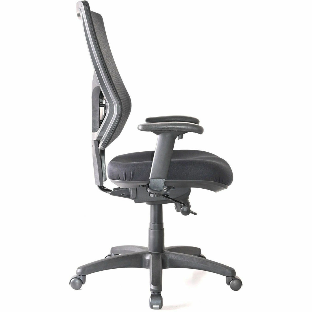 Image of Lorell Hi-Back Chair,Mesh Back,20-7/8"x20-1/2"x40-1/2"-44",BK