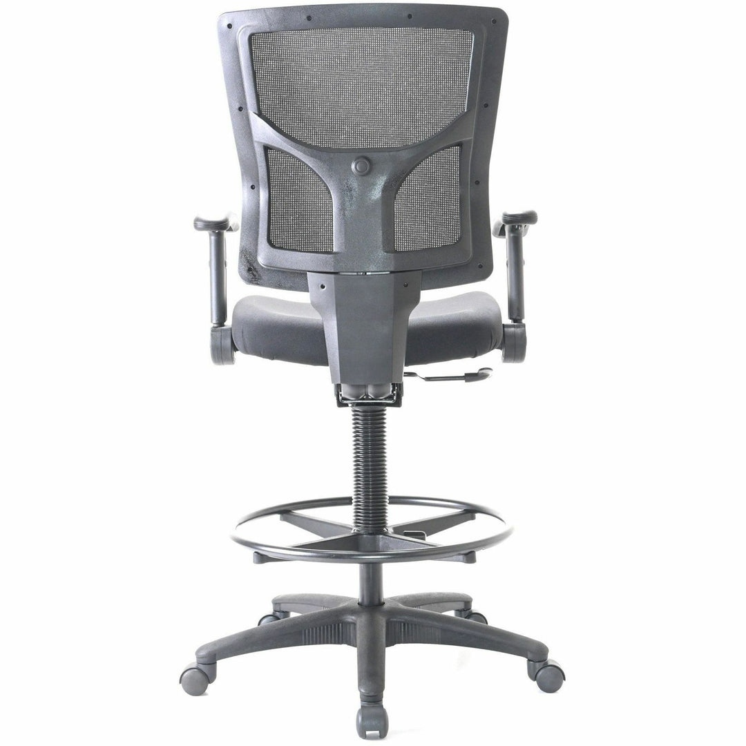 Image of Lorell Stool,Mesh,Foldaway Arms,19-1/2"x19-5/16"x43-3/4"-53-1/2",BK