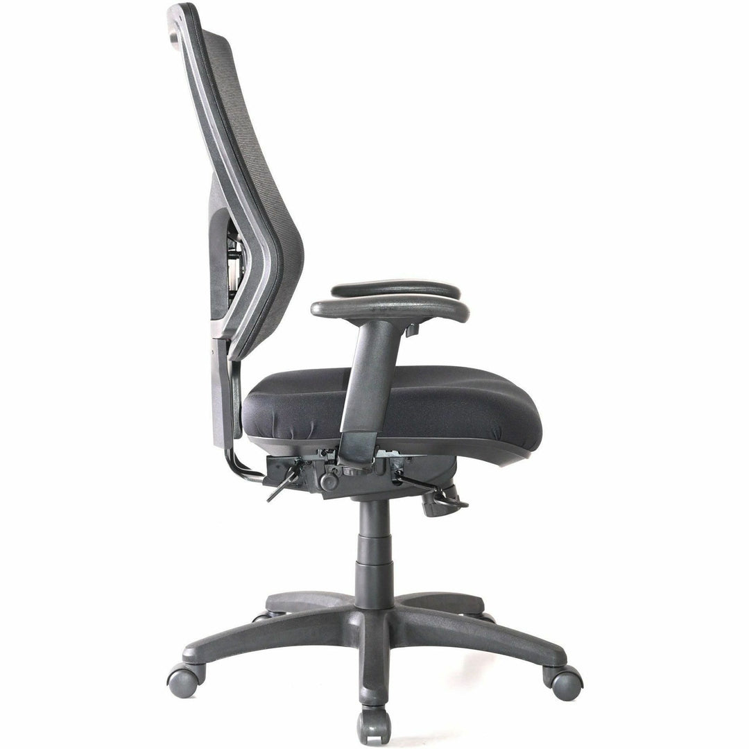 Image of Lorell Hi-back Chair,Mesh Back,20-7/8"x20-1/2"x41-3/8"-44-7/8",BK