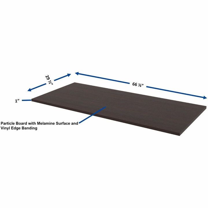Image of Lorell Top, Multipurpose, 66"x30"x1", Espresso