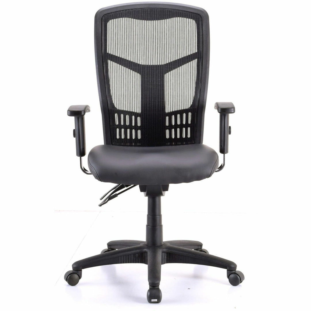 Image of Lorell High-Back Chair,Antimicrobial,Bk Mesh,19.75"x18.5"x43.75",BK